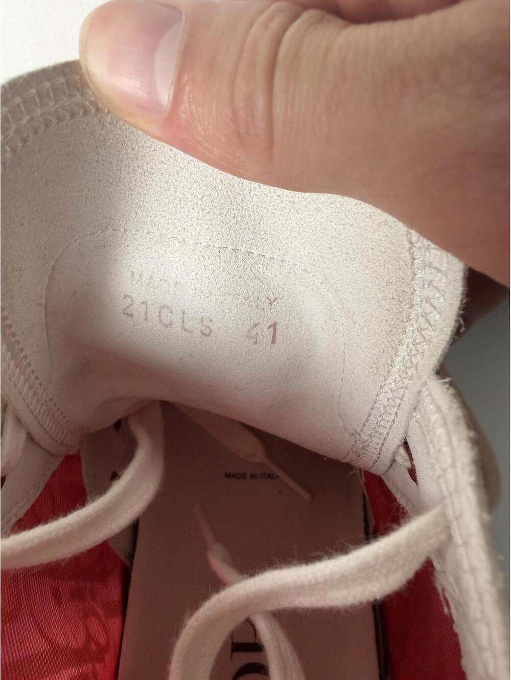 Dior B23 High Top Sneakers Red Dior Oblique Men’s EU 41 - Picture 6 of 7